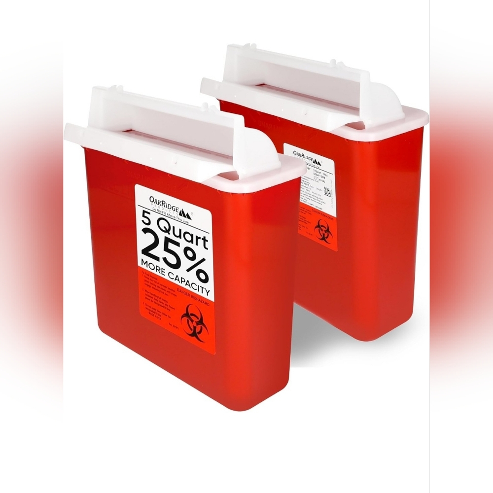 5 Quart Sharps Containers Set Of 2 by Oakridge Products